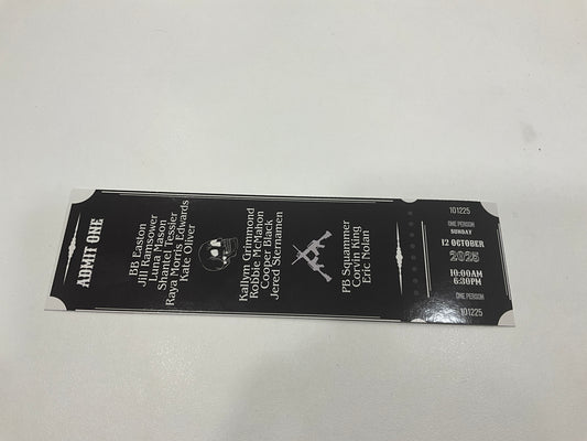 Book Boyfriend Bash Ticket Bookmark 2025