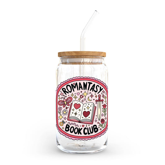 "Romantasy Book Club" Glass Tumbler