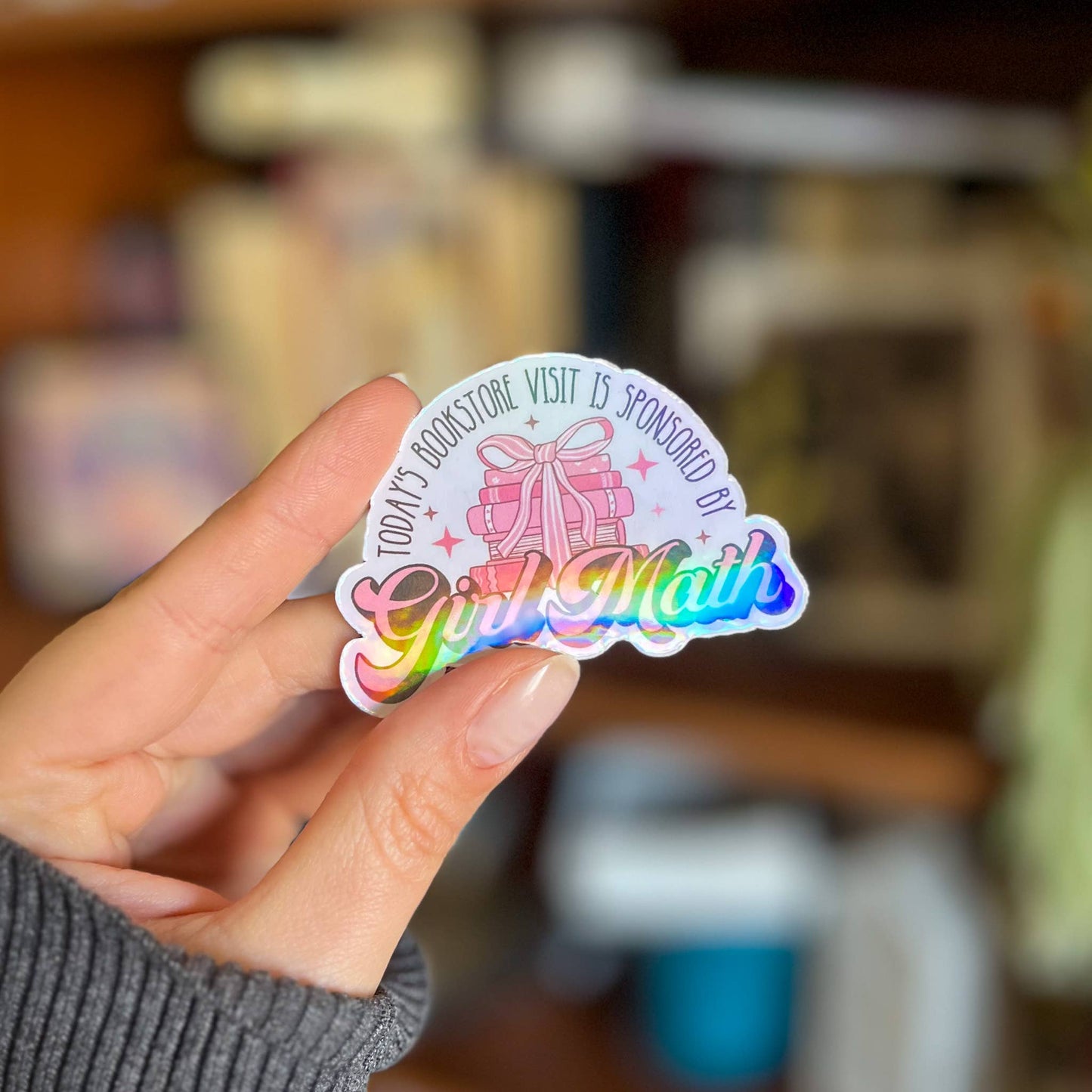Girl Math Bookish Sticker