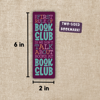 First Rule of Book Club Bookmark