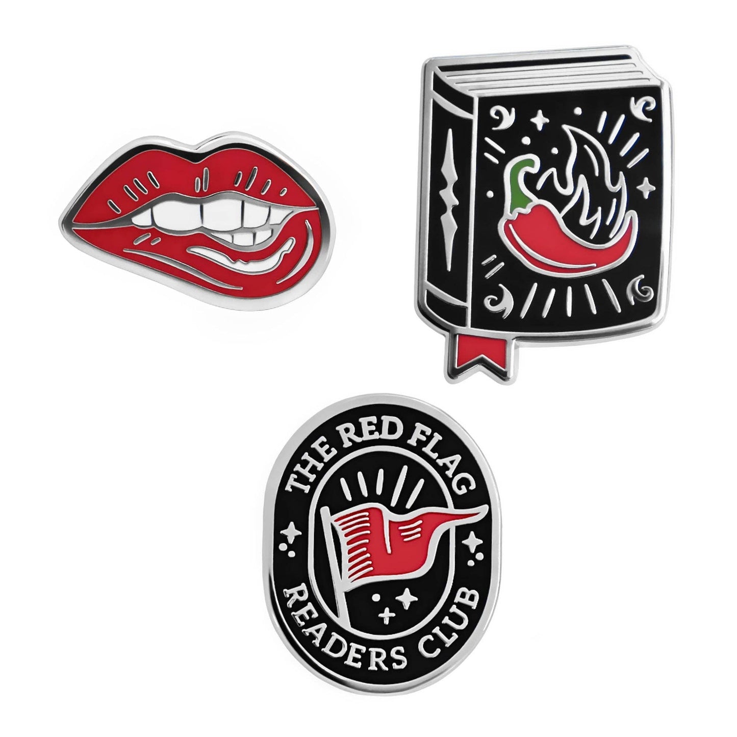 A Little Wicked Enamel Pin Set