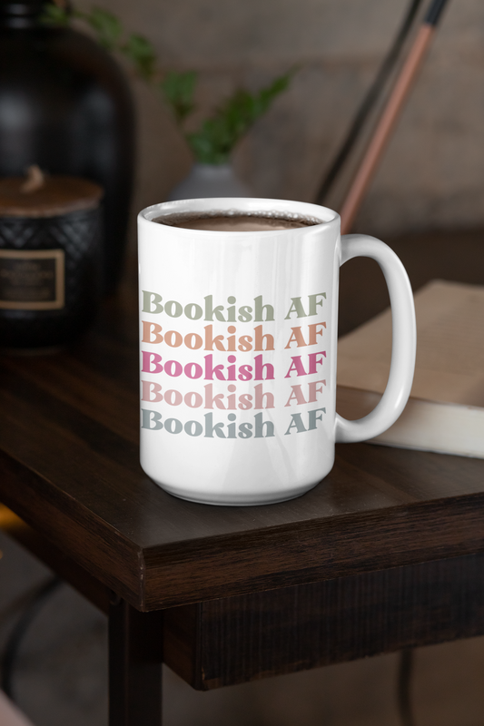 Bookish AF - Book Lover - Ceramic Mug - 15oz