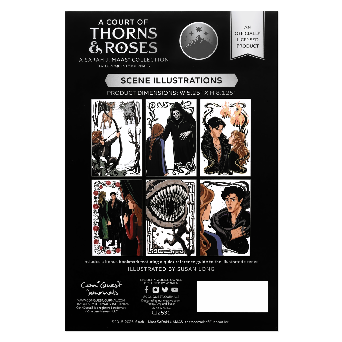 A Court of Thorns and Roses Book Scene Illustrations (6-Pack)
