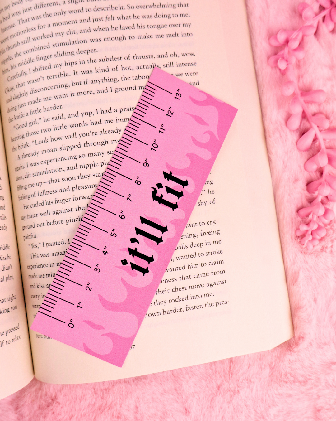 Pink Ruler It'll Fit Bookmark