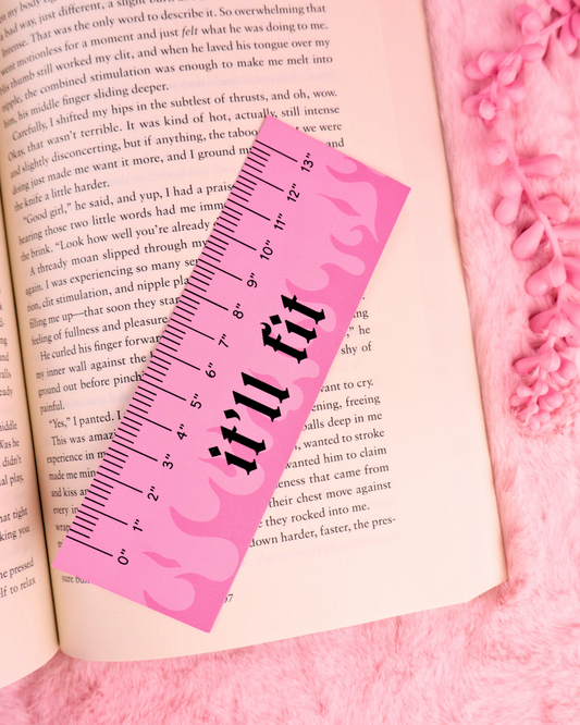 Pink Ruler It'll Fit Bookmark