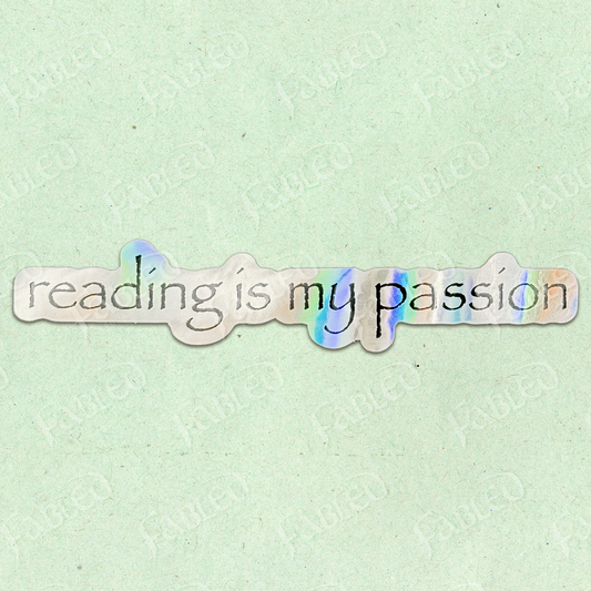Reading is my Passion Sticker