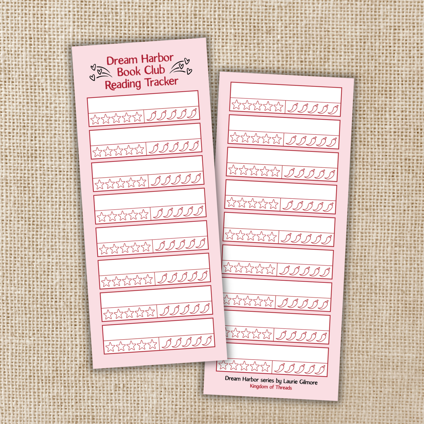 Reading Tracker & Rating Bookmark | Dream Harbor