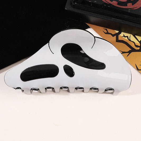 Ghost Face Hair Claw Clip