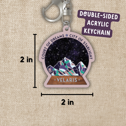 Velaris Star Globe Keychain | ACOTAR