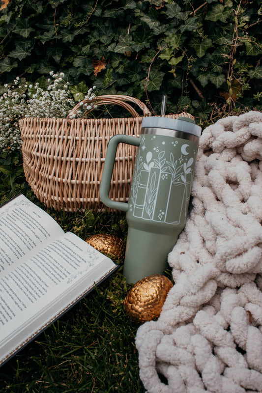 Magical Bookshelf 40oz Bookish Tumbler