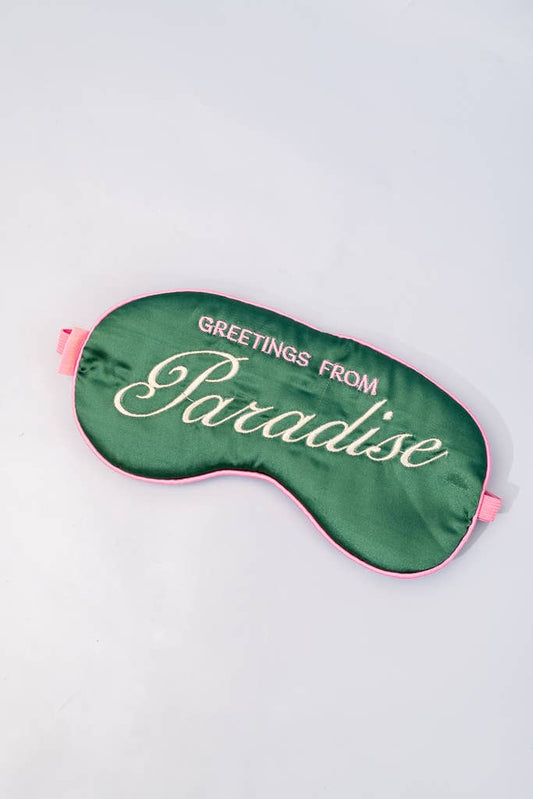 Getaway Sleep Mask, Greetings from Paradise