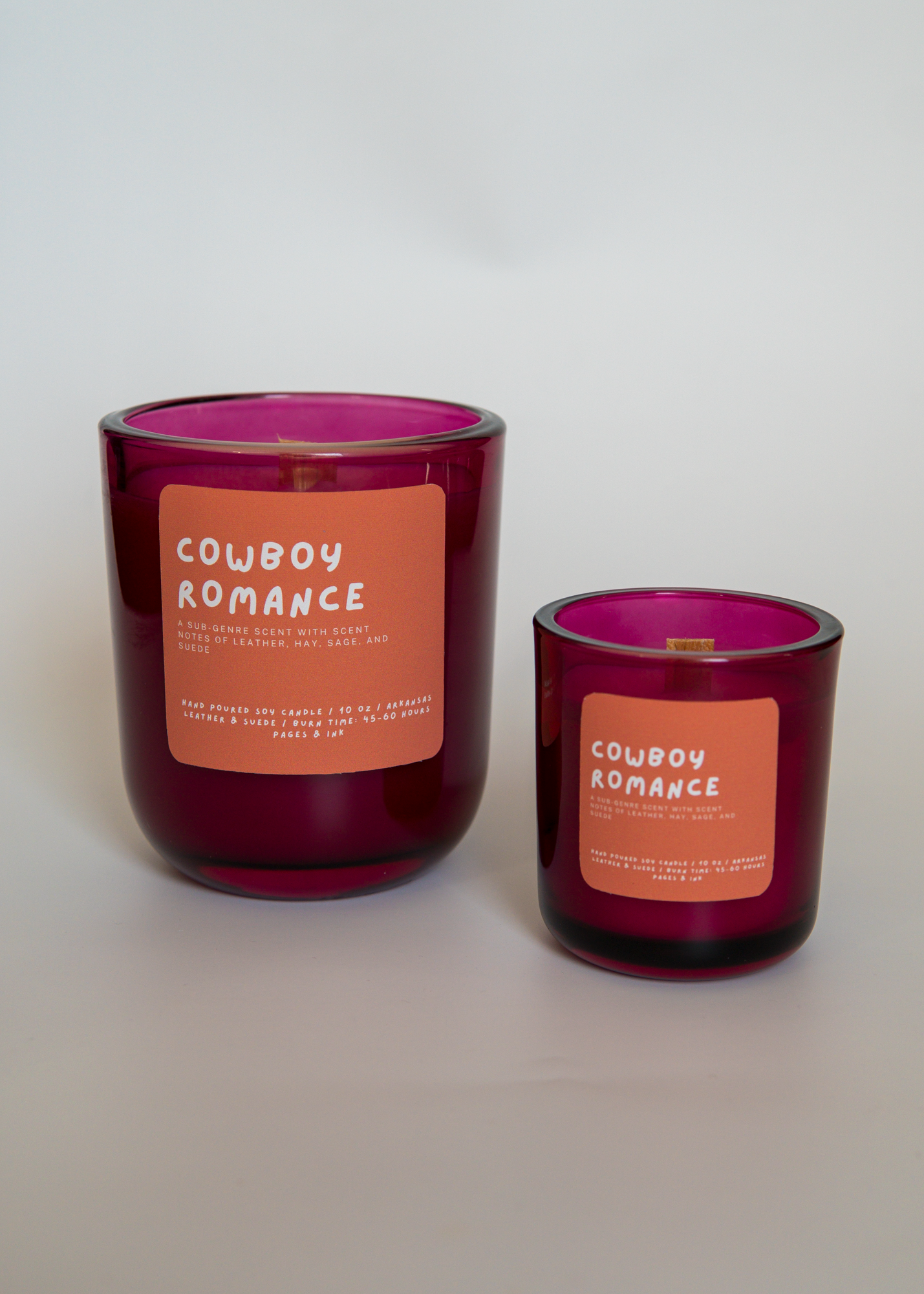 Cowboy Romance: Leather & Suede Candle