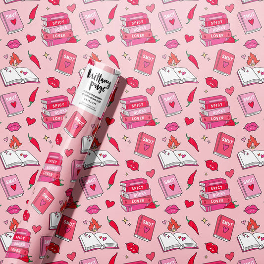 Romance Spicy Books Wrapping Paper Roll