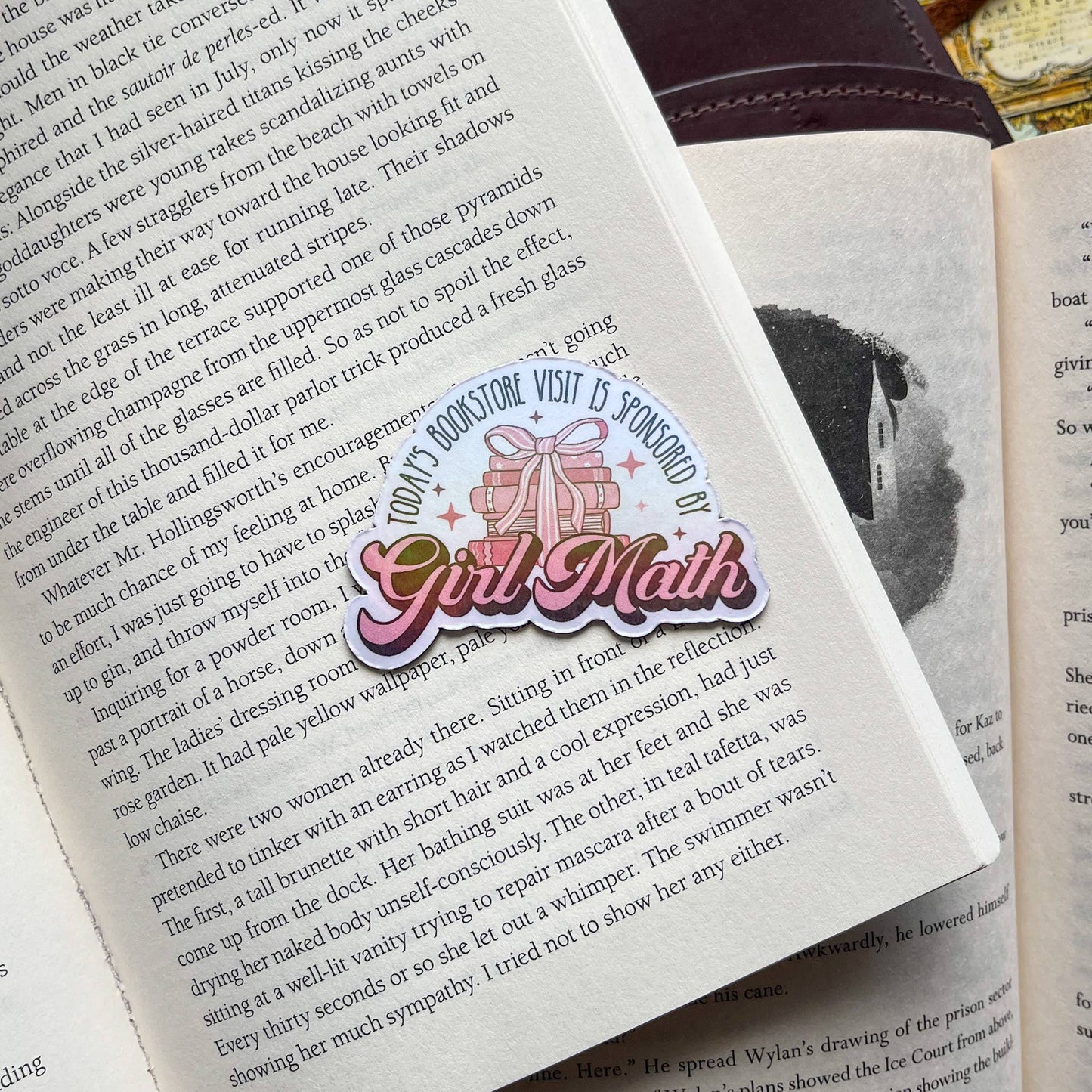 Girl Math Bookish Sticker