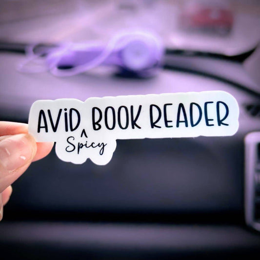 Avid Spicy Book Reader Sticker