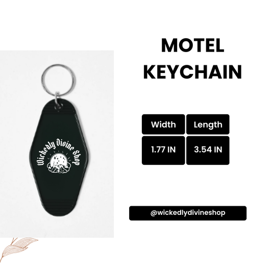 Goth Style, Witch Style, Motel Keychain, Book Club Bitches