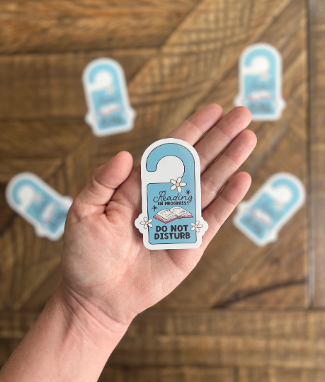 Reading Do Not Disturb Sticker