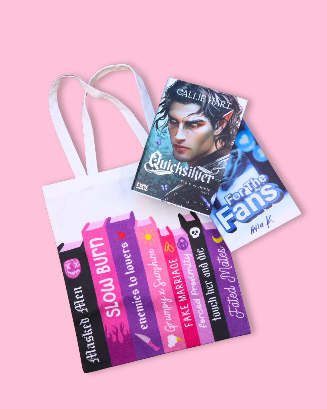 Bookish Trope Canvas Tote