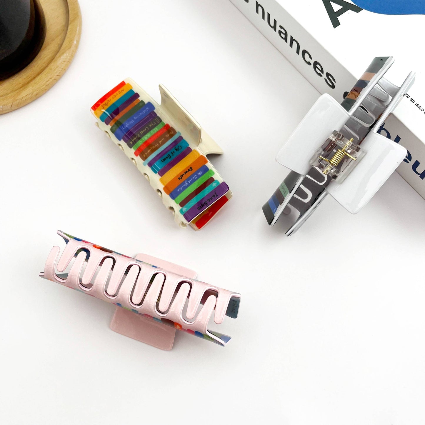 Book-Shaped Hair Claw Clip