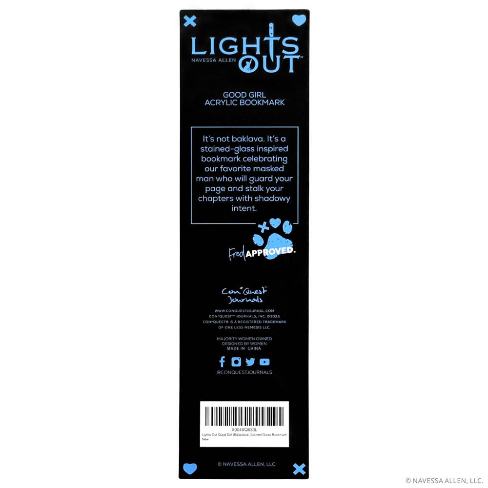 Lights Out Acrylic Bookmark