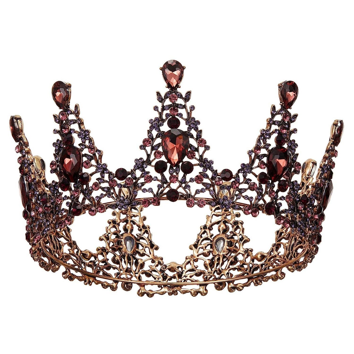 Queen Crown for Women Vintage Tiara Mulberry + Purple