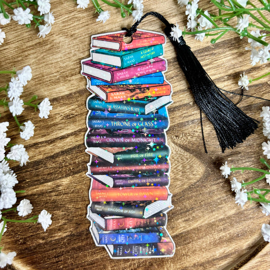 SJM Bookstack Cardstock Bookmark