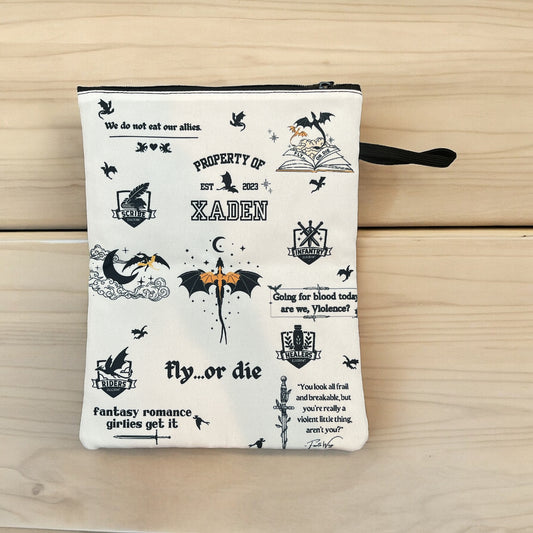 Fourth Wing Inspired Book Sleeve