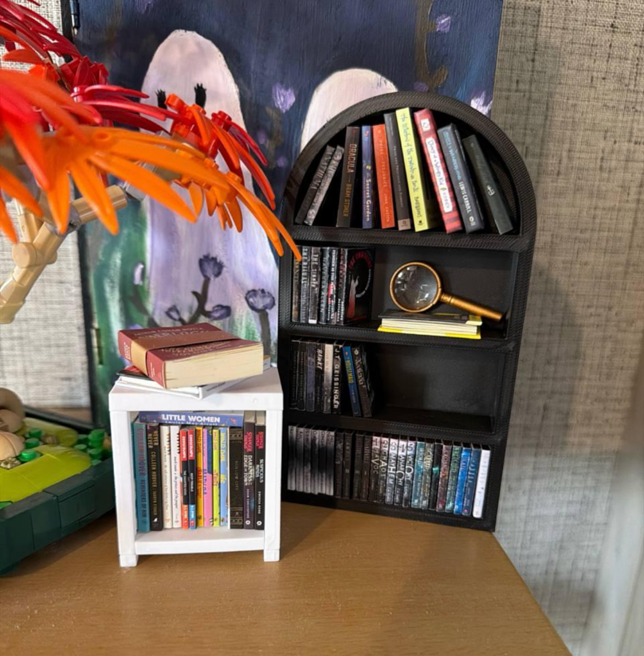 Black Bookshelf - perfect for mini books!