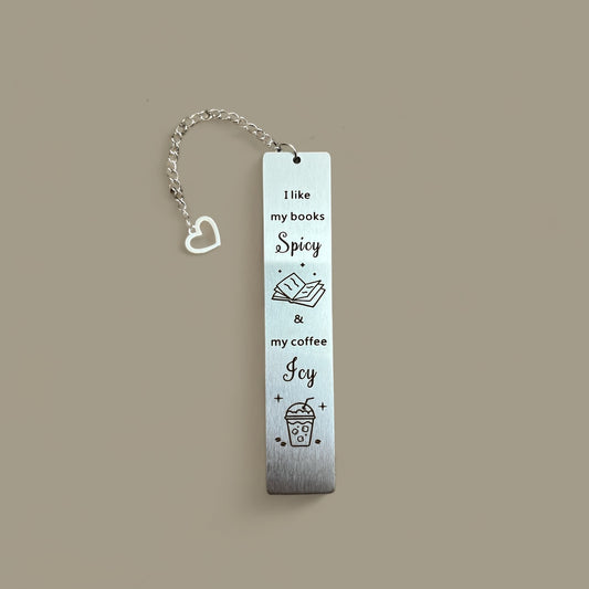 “I like my books spicy” Bookmark