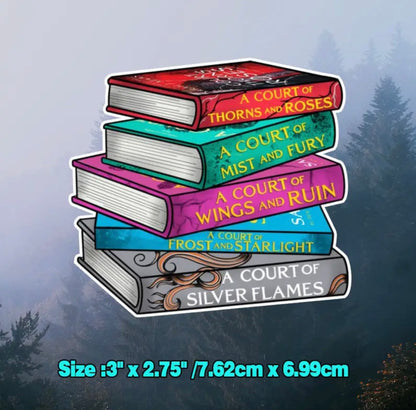 ACOTAR  book stack sticker