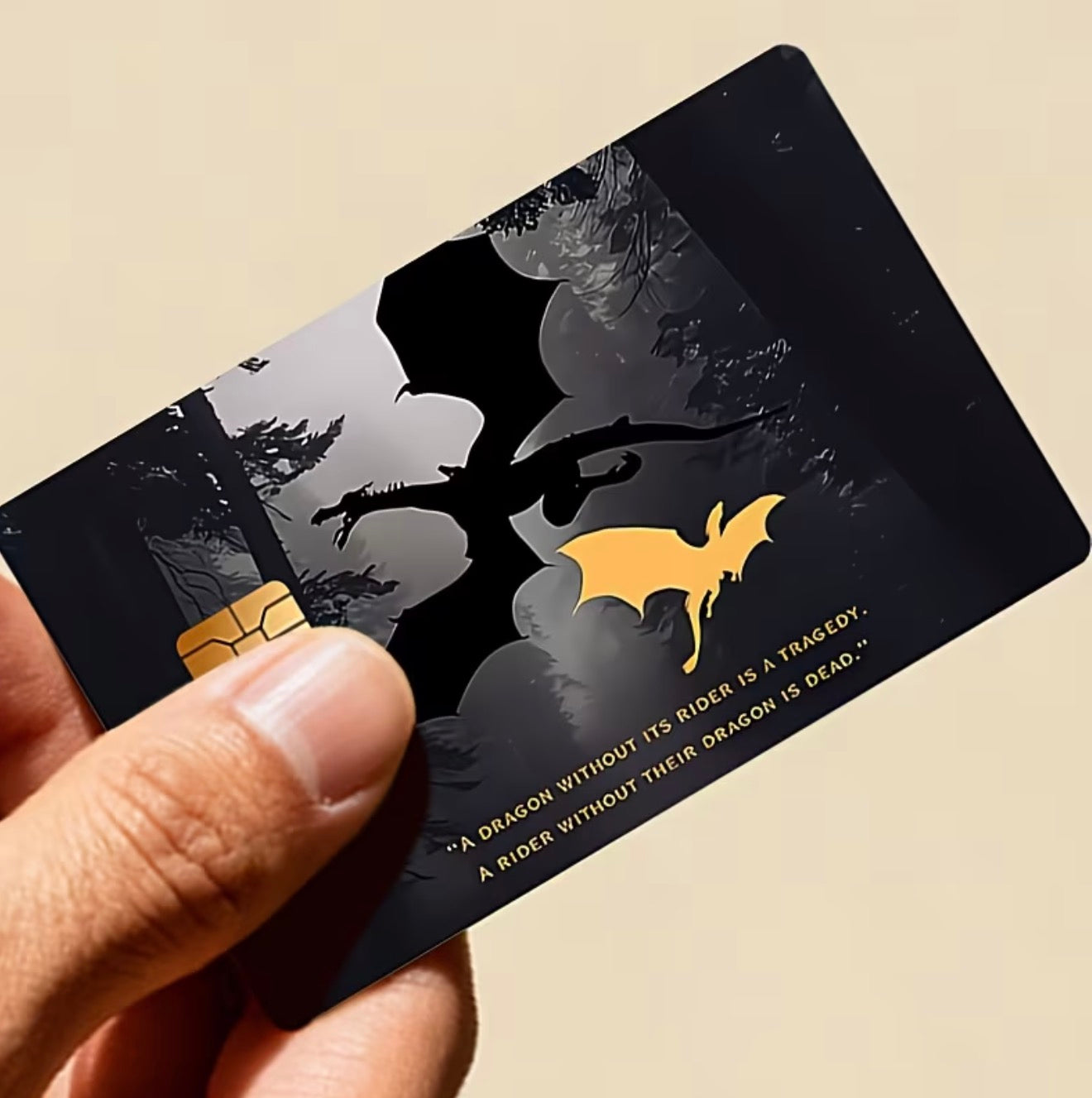 Black Dragon Credit Card Sticker