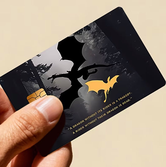 Black Dragon Credit Card Sticker