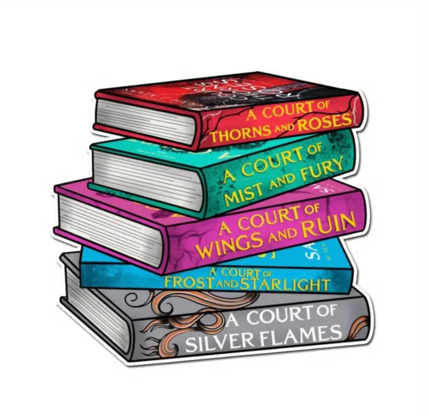 ACOTAR  book stack sticker