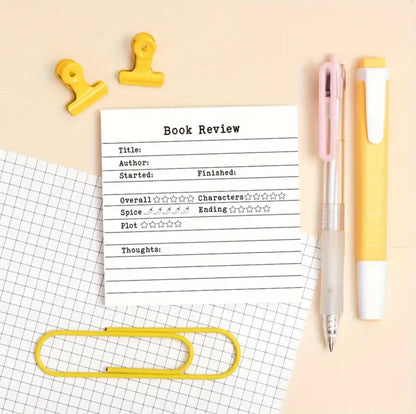 Book review pad