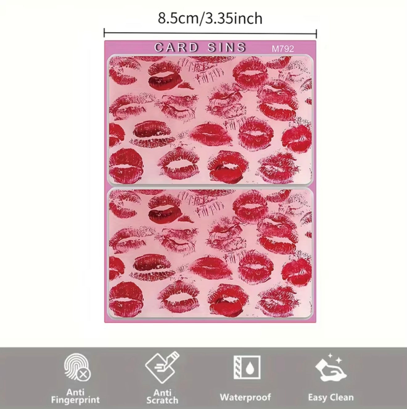 Red Lip Credit Card Cover