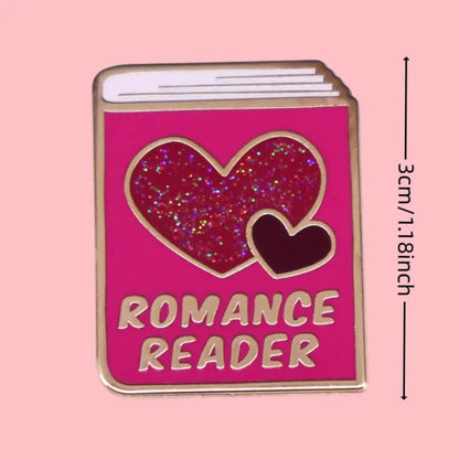 Romance Reader Enamel Pin