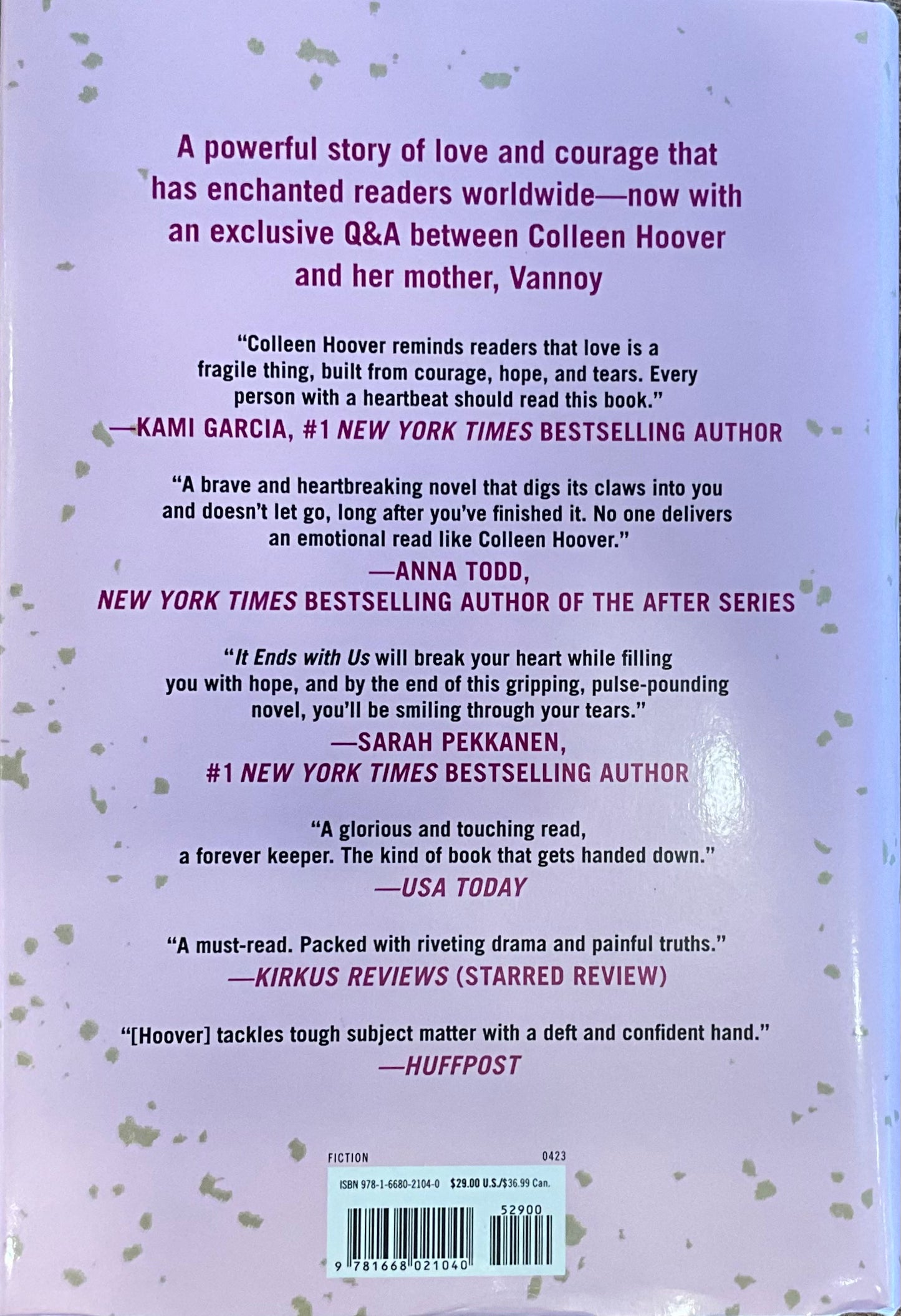 It Ends With Us- Colleen Hoover (Collectors Edition)