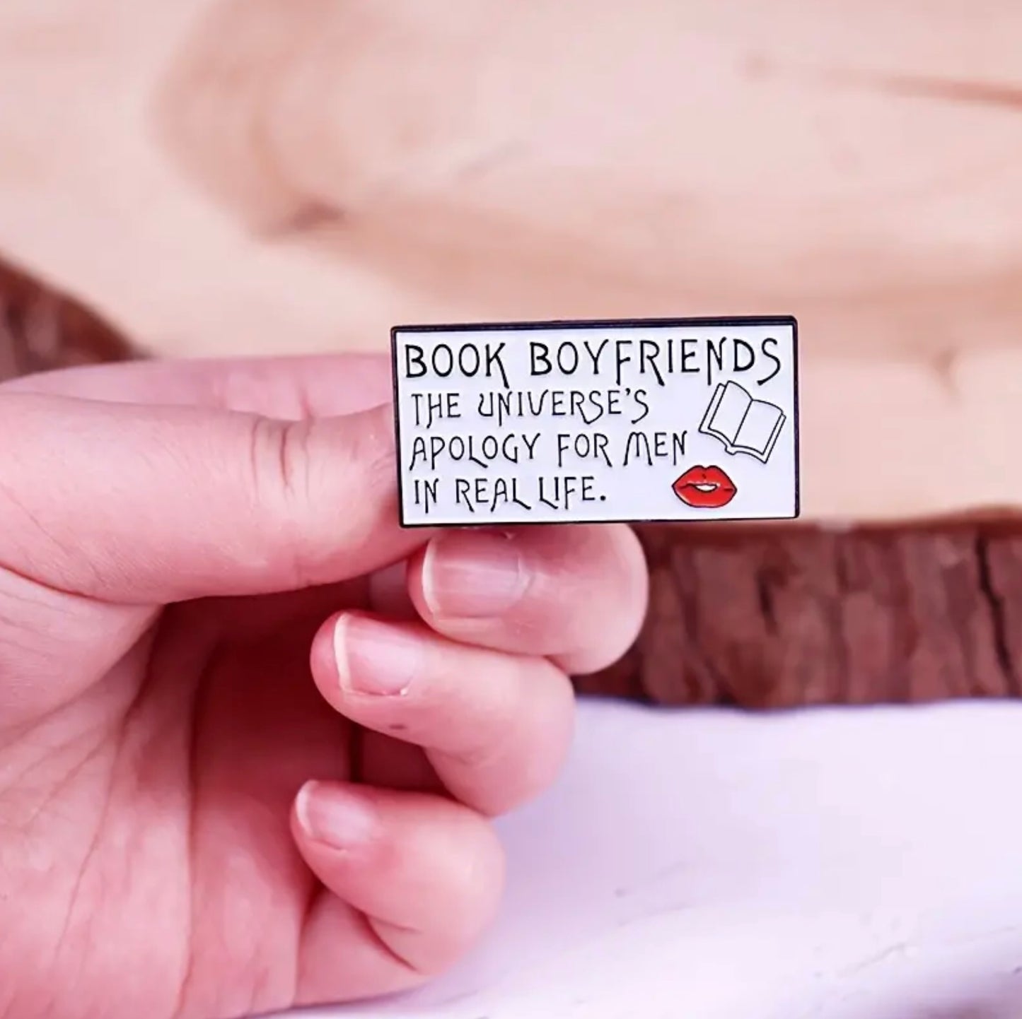 Book Boyfriend Enamel Pin