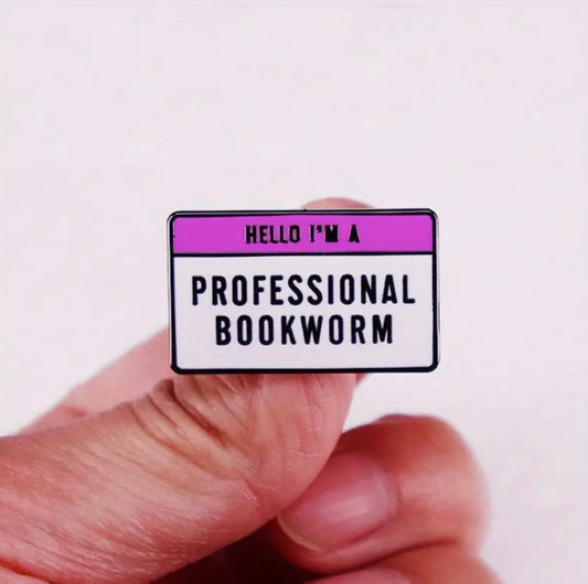 Professional Bookworm Enamel Pin