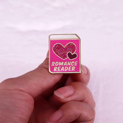 Romance Reader Enamel Pin