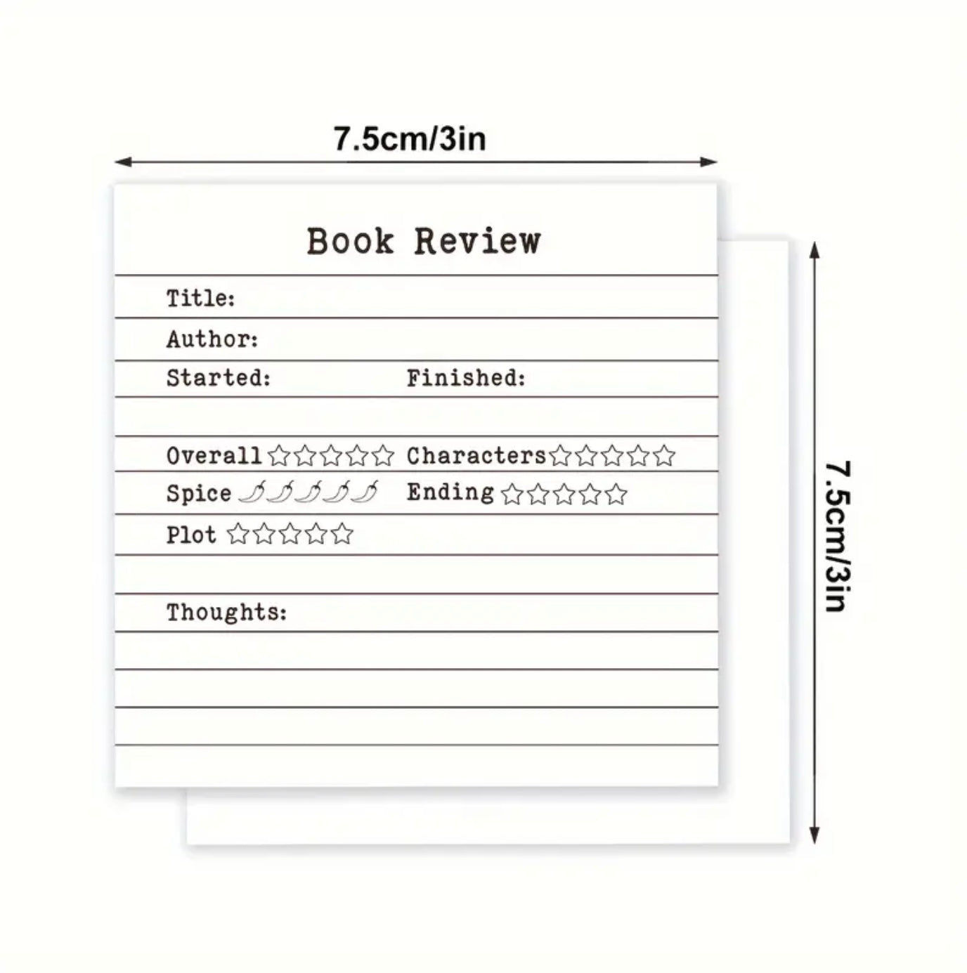 Book review pad