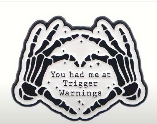 Trigger Warning Enamel pin