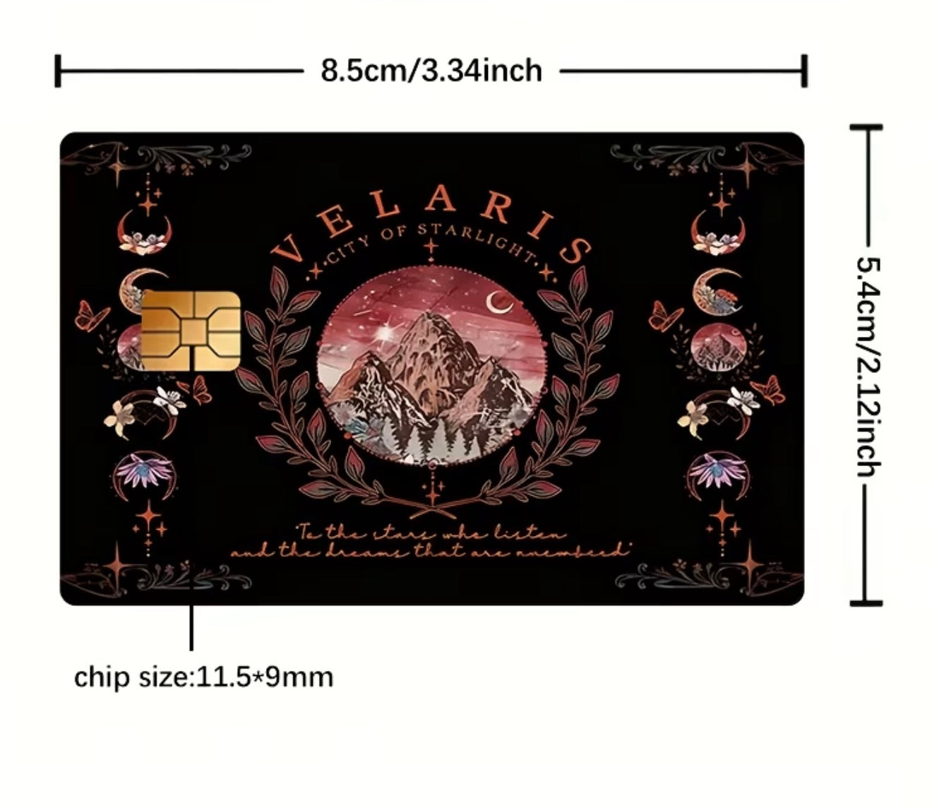 Velaris Credit Card Sticker