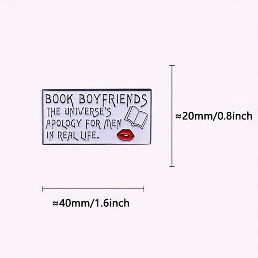 Book Boyfriend Enamel Pin