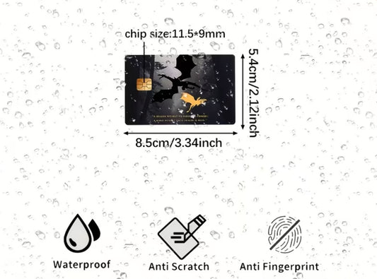 Black Dragon Credit Card Sticker