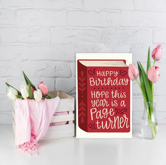 Page Turner Birthday Card