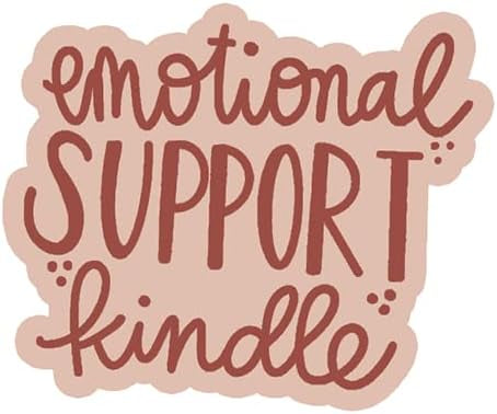 Emotional Support Kindle Sticker medium