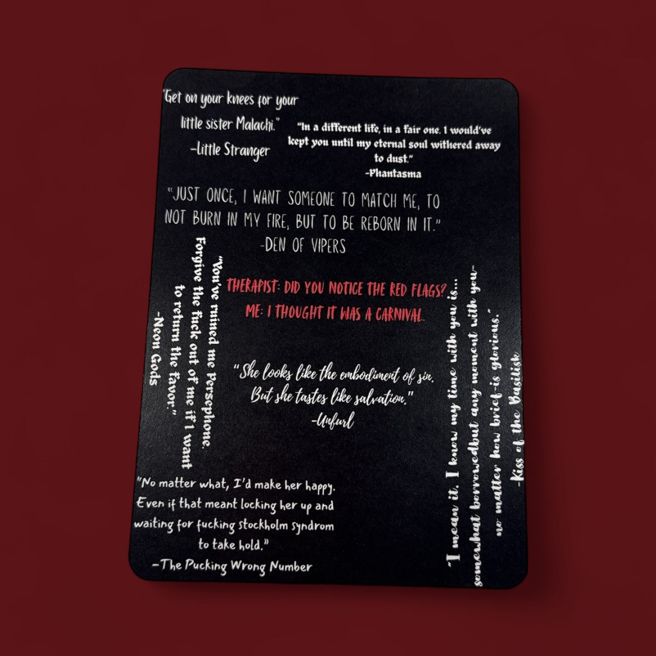 Dark Romance Quotes Kindle Insert