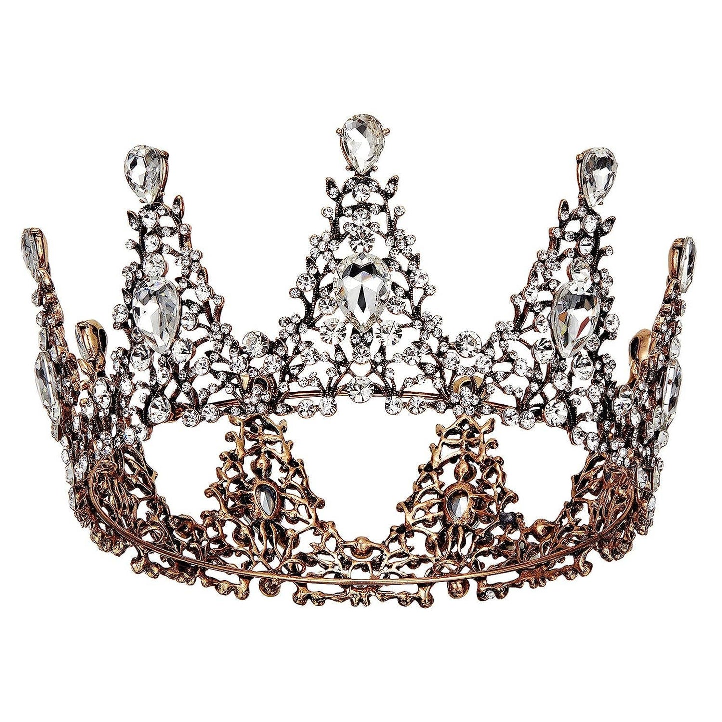 Crowns for Women - Baroque Queen Crow Bronze