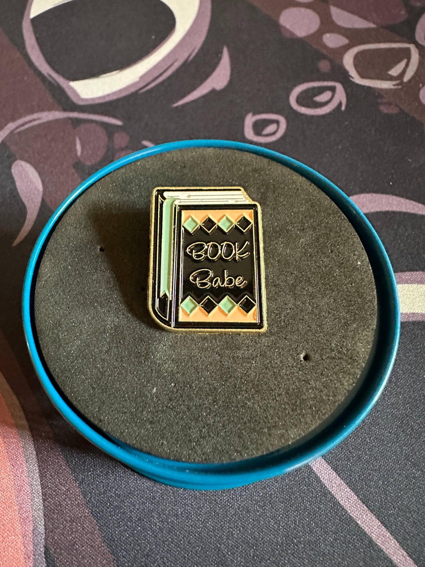 Book Babe Enamel Pin